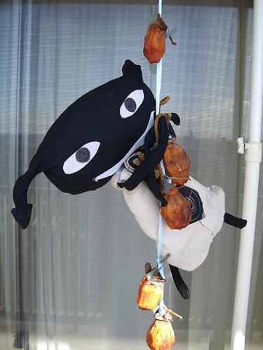ここまでしぼんだ干し柿たち